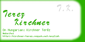 terez kirchner business card